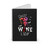 Skeleton Crazy Wine Lady Spiral Notebook