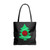 Christmas Tree Monogram Tote Bags