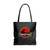 Strangger Things Jurassic Park Logo Tote Bags