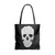 Sketchy Cat Skull Tote Bags