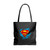 Superman Logo Suit Tote Bags