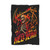Skull Skeleton Grim Reaper Death Hell Yeah Blanket