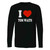 I Love Retro Tom Waits Long Sleeve T-Shirt Tee