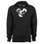 Black White Turning Red Mouse Head Hoodie