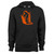 Witch Witchcraft Orange And Black Silhouette Hoodie