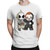 Pennywise And Jack Skellington Man's T-Shirt Tee Pennywise And Jack Skellington Man's T-Shirt Tee