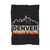 Denver City Skyline Vintage Retro Blanket