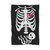 Pregnant Skeleton Halloween Blanket
