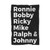 Ronnie Bobby Ricky Mike Ralph And Johnny 2 Blanket