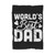 Worlds Best Dad Funny Dad Saying Calligraphic Fathers Day Blanket