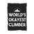 Worlds Okayest Climber Hiking Mountain Blanket