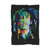 Bob Marley Reggae Multi Coloured Face Jamaica Blanket