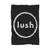 Lush Spooky White Logo Blanket