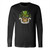 St Patrick'S Day Skull Hat Bearded Long Sleeve T-Shirt Tee