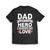 Dad A Son'S First Hero And A Daughter'S First Love Vintage Mens T-Shirt Tee