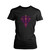 Purple Vine Cross  Womens T-Shirt Tee