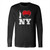 I Love New York City Skyline Long Sleeve T-Shirt Tee