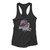 4th Of July Dog With Usa Flag Hat Racerback Tank Top