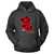 Teddy Bear Broken Hearted Red Thunder Hoodie