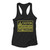 Caution Blast Processing Slogan Women Racerback Tank Top