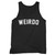 Weirdo Slogan Tank Top