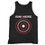 Aim Here Darts Players Bullseye Target Shooting Club Tank Top