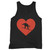 Heart Snowboarder Loved Passion Ski Tank Top