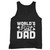 Worlds Best Dad Funny Dad Saying Calligraphic Fathers Day Tank Top