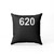 Area Code 620 Pillow Case Cover Area Code 620 Pillow Case Cover