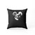 Black White Turning Red Mouse Head Pillow Case Cover