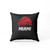 Retro Miami Basketball Fan City Skyline  Pillow Case Cover
