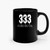 333 I M Only Half Evil Ceramic Mugs
