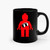 Red Minifig With 2 X 2 Corner Brick Logo Ceramic Mugs