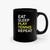 Tennis Eat Sleep And Repeat Ceramic Mugs