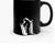 Witch Witchcraft White And Black Silhouette Ceramic Mugs