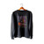 Deep Purple Hand Painted  Racerback Sweatshirt Sweater