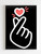 Kpop Finger Heart Logo Poster
