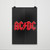 Acdc 3D Logo Poster