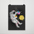 Astronaut Go Green Space Art Drawing Poster