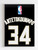 Antetokounmpo Milwaukee 34 Back Poster