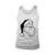 Head Santa Black And Withe Man's Tank Top