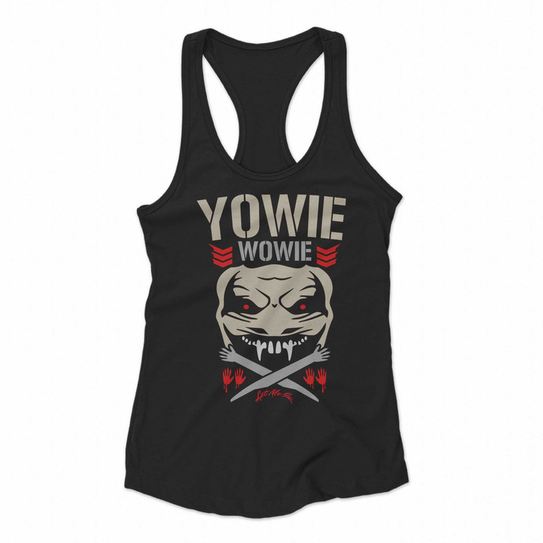 Yowie Wowie Bullet Club Logo Women Racerback Tank Tops
