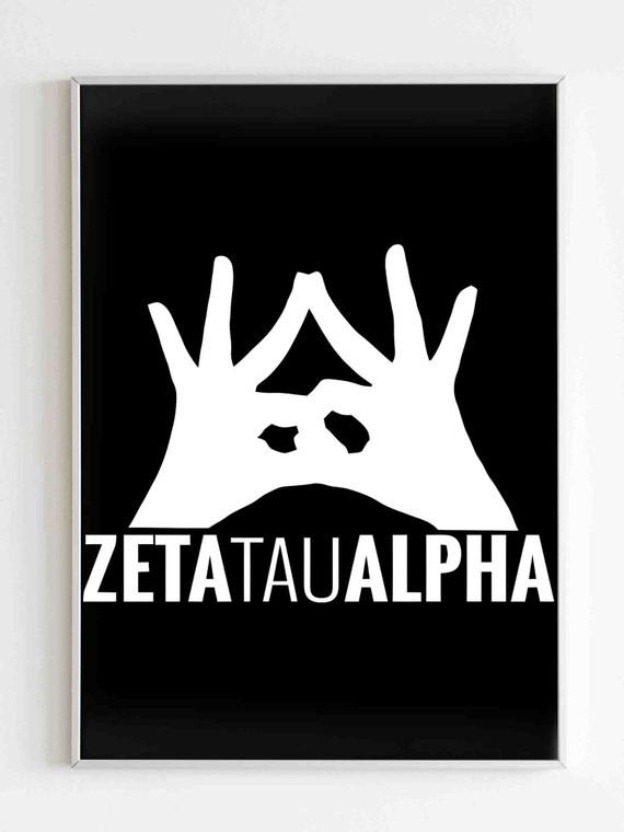 Zta Zeta Tau Alpha Sorority Poster