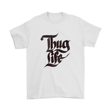 Thug Life Drawing Man\'s T-Shirt Tee