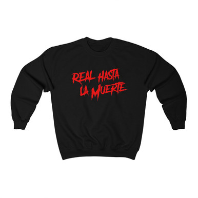 Real hasta hot sale la muerte hoodie