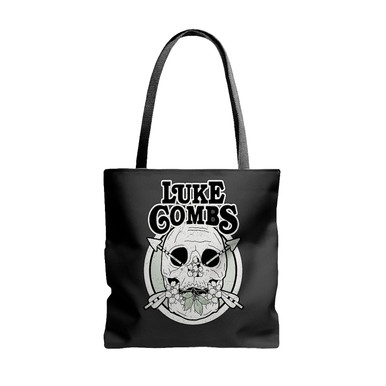 Luke Combs Skull Logo Tote Bags