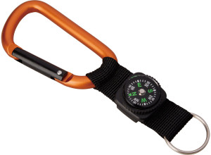 Munkees 8 Mm Carabiner With Compass Strap Munkees 8 Mm Carabiner With Compass Strap