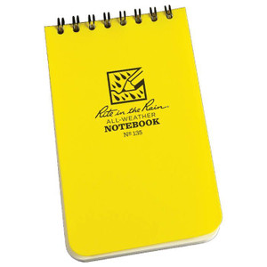 Rite In The Rain Notebook | 3" X 5" | Yellow Rite In The Rain Notebook | 3" X 5" | Yellow