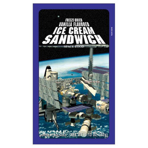 Space Food Vanilla Ice Cream Sandwich Space Food Vanilla Ice Cream Sandwich