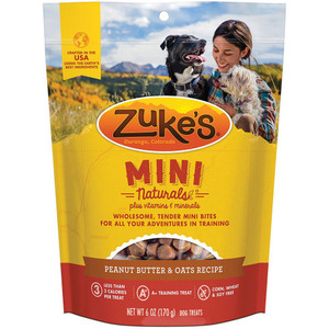 Zukes Mini Naturals- Peanut Butter & Oats | 6 Oz Zukes Mini Naturals- Peanut Butter & Oats | 6 Oz
